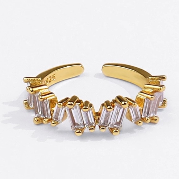 ⚡️Insta zircon strip open ring - Picture 2 of 3